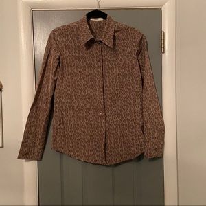 Women’s Prada animal print blouse/shirt